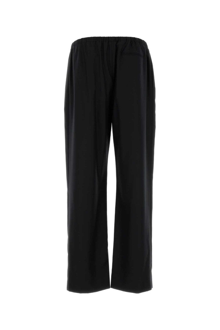 The Row Black Wool Xon Pant
