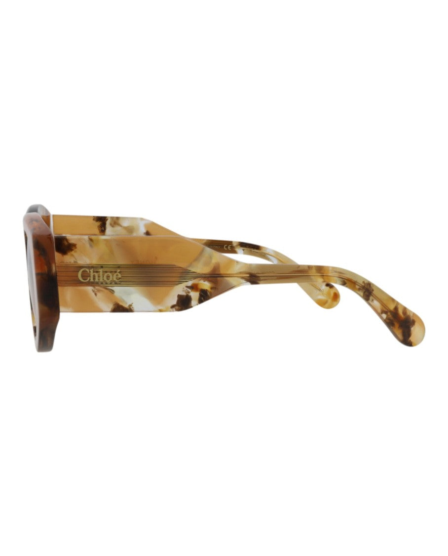 Chloé Round-Frame Recycled Acetate Sunglasses