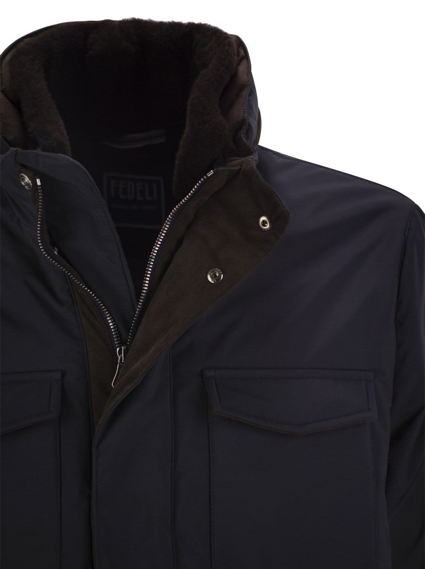 Fedeli Trieste - Rain Jacket And Shearling.