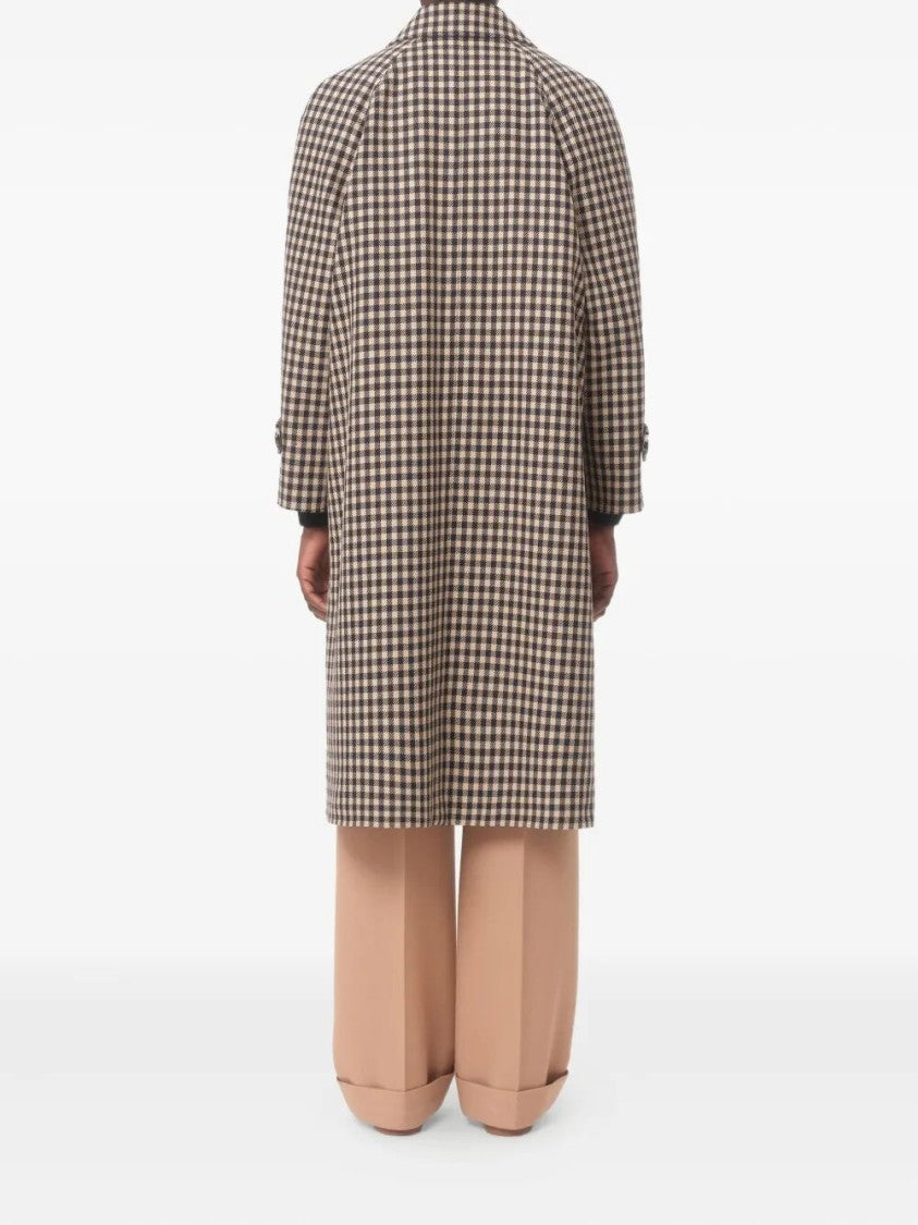 Valentino Relaxed Fit Check Coat