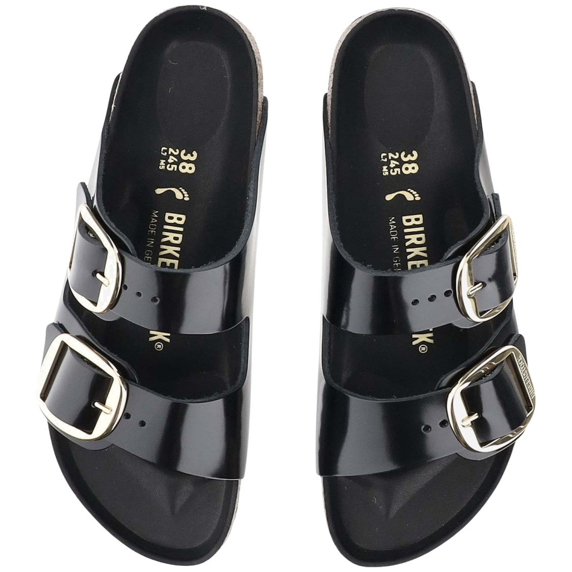 Birkenstock Open-Toe Sandals With Adjustable Patent Straps