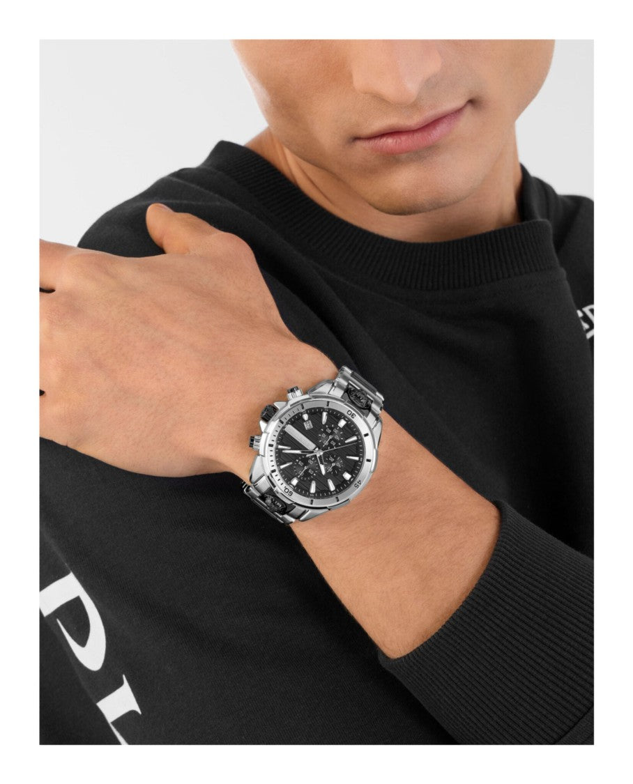 Plein Sport Impact Chronograph Watch With Two-Tone Case