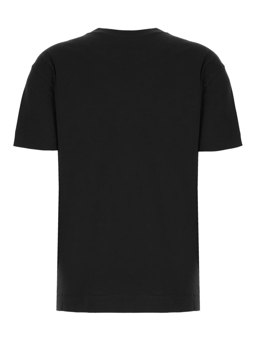 Brunello Cucinelli Black Decorated Pocket Cotton T-Shirt