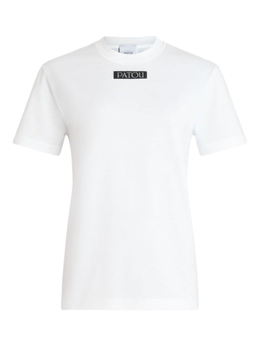 Patou White Short-Sleeve Cotton T-Shirt