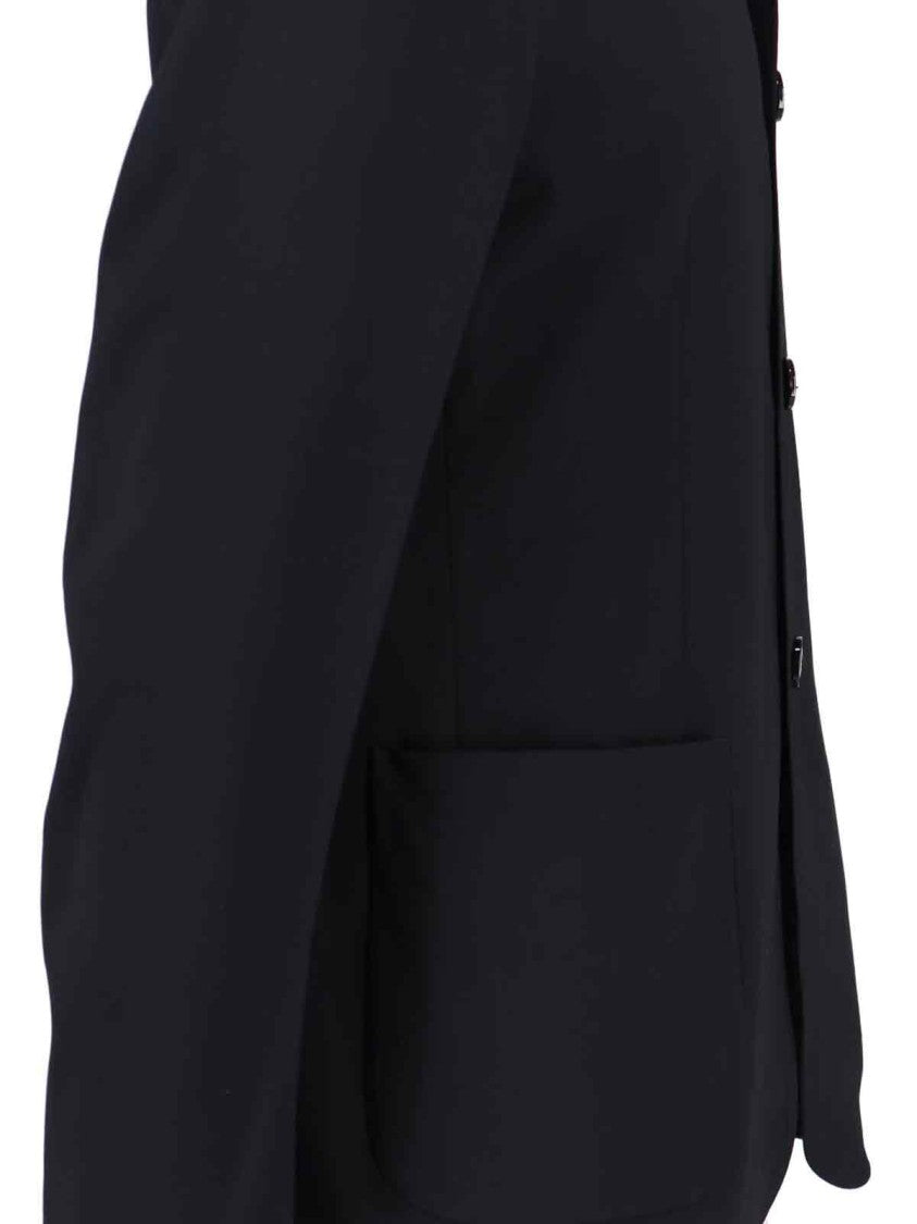 Giorgio Armani Single-Breasted Blazer – Black