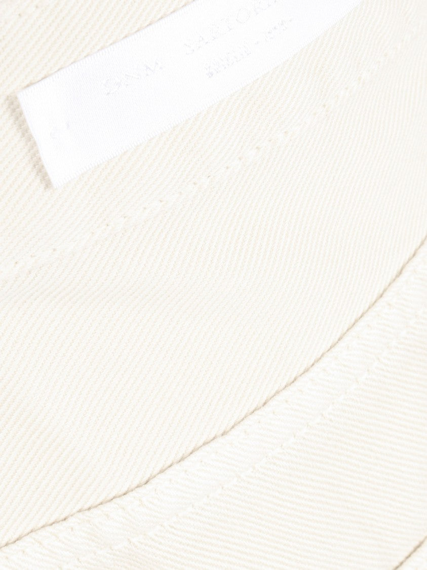 Briglia High-Waisted Straight-Leg Pants With Unique Button Closure