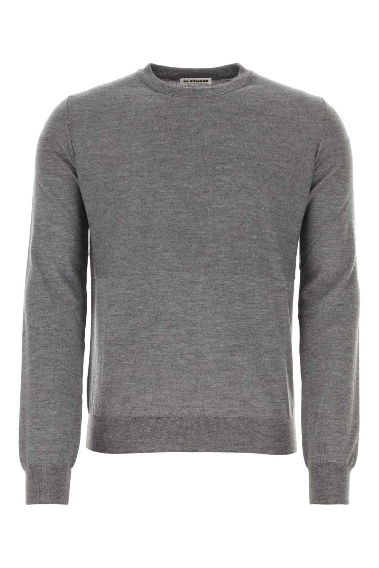 Jil Sander Grey Wool Sweater