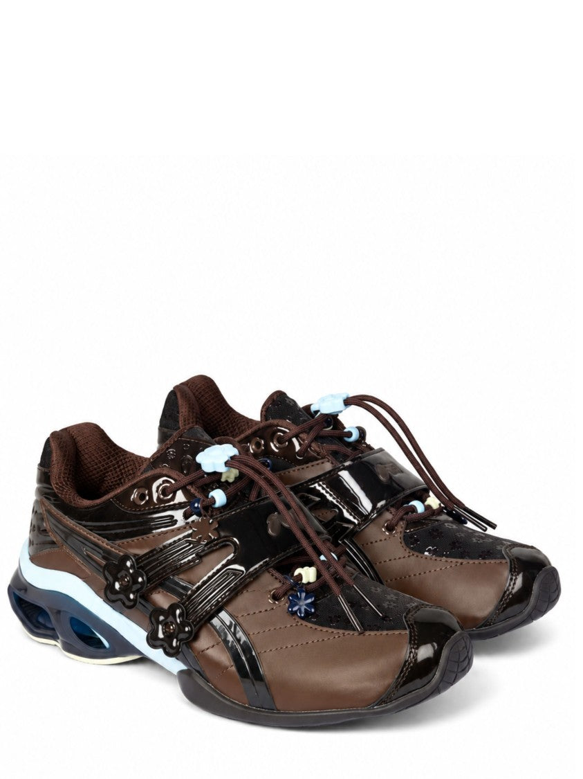 Asics By Cecile Bahnsen Gel-Kinetic Cushioned Leather Sneakers