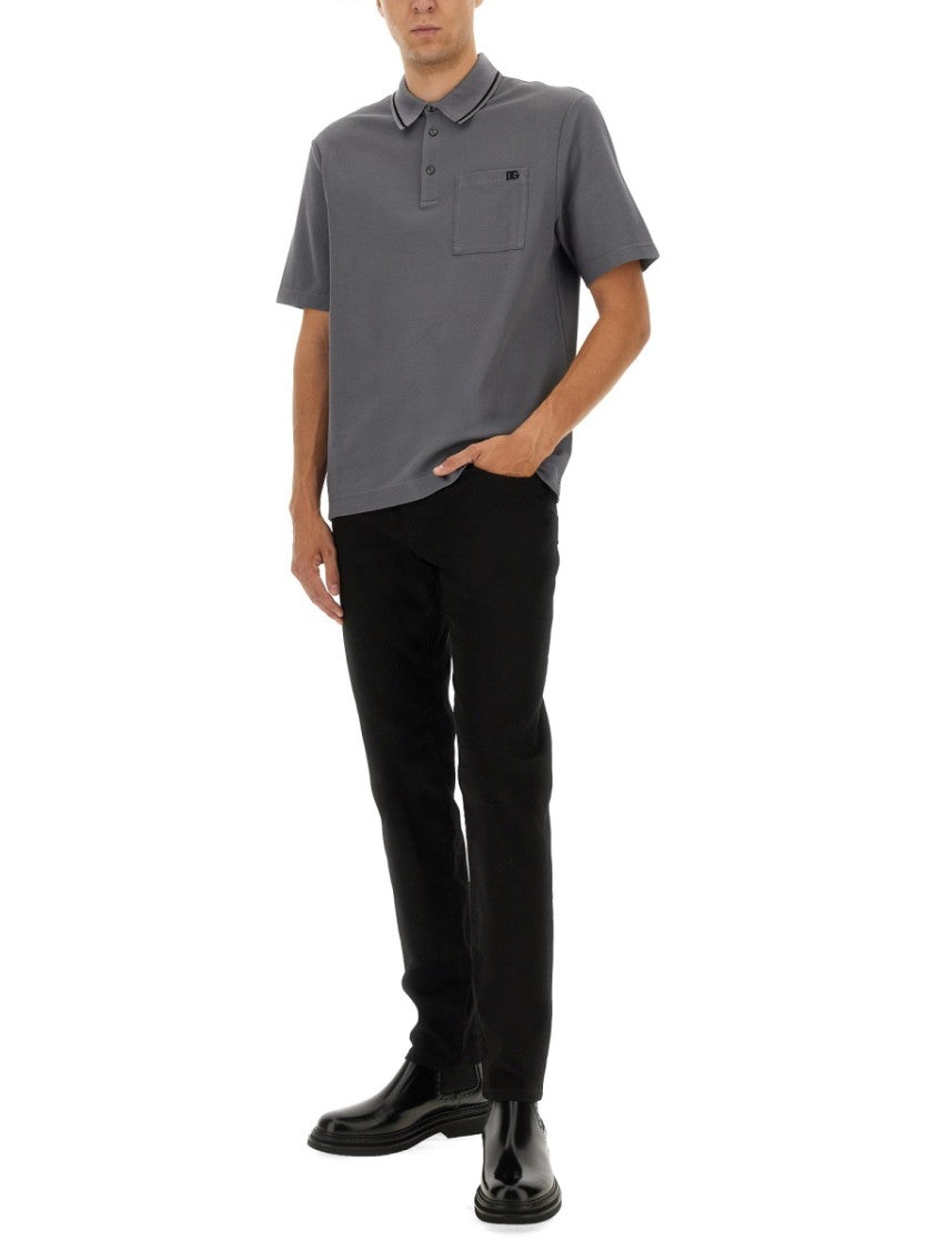 Dolce & Gabbana Cotton Pique Polo