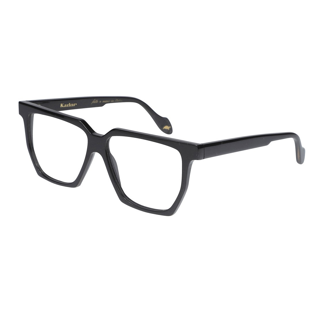 Kador Charlize Light Geometric Black Frame Sunglasses With Angular Design