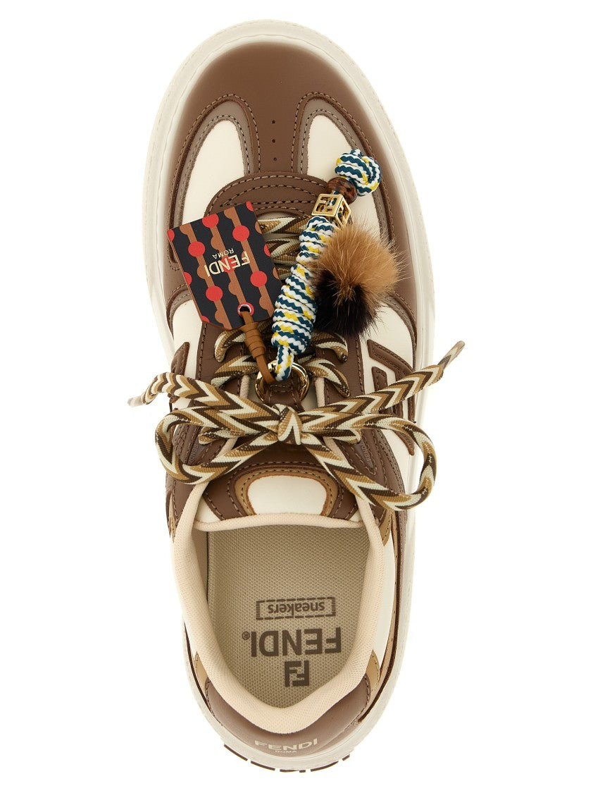 Fendi 'Match' Leather Sneakers