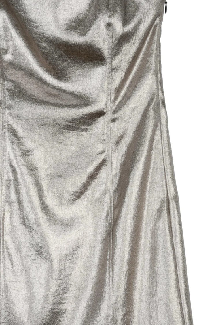 Patrizia Pepe Short Dress - Gold