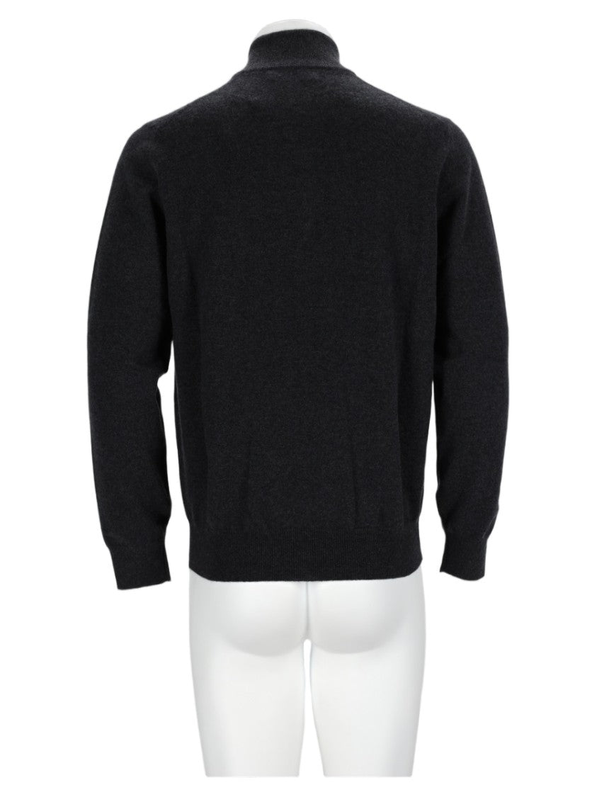 Brunello Cucinelli Cashmere High Collar Zip Sweater