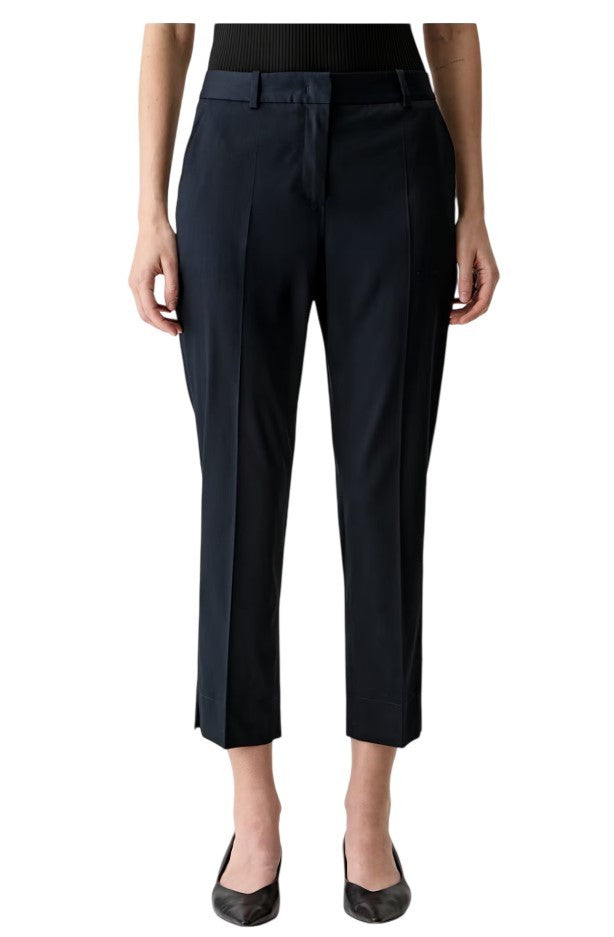 Boss High-Waisted Trousers With Tapered Legs And Side Pockets