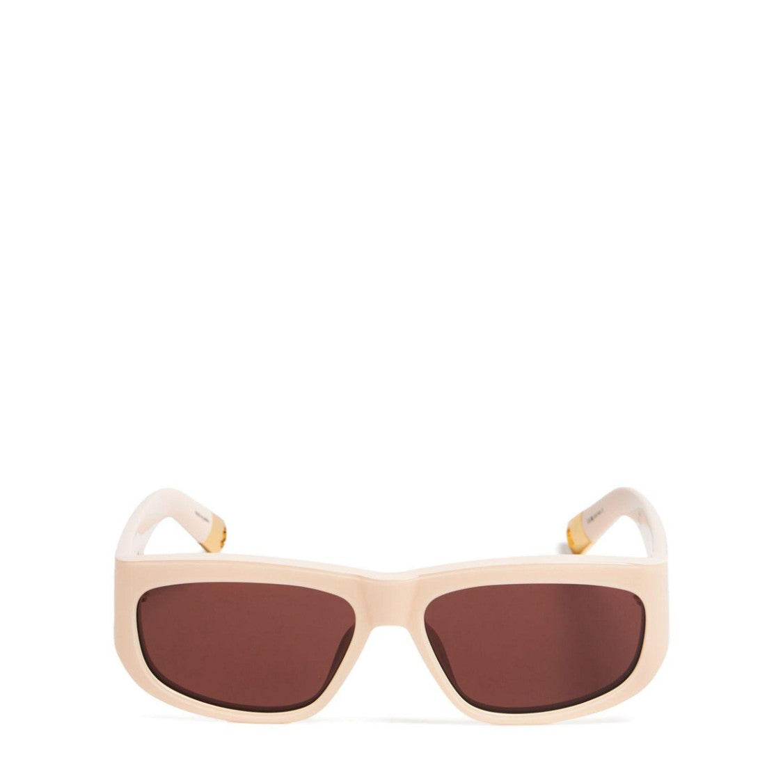 Linda Farrow Rectangular Frame Pilota Sunglasses With Glossy Finish