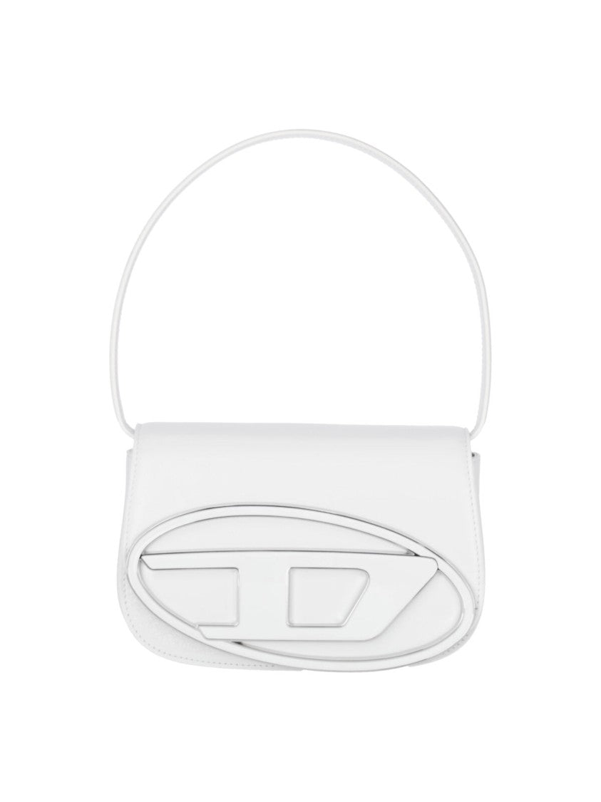 Diesel Shoulder Bag 1Dr In Smooth White Leather