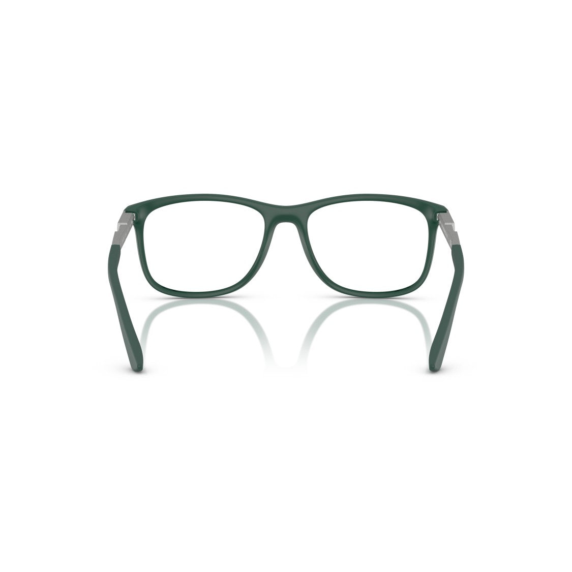 Emporio Armani 0Ea3247 Oversized Square Frame Eyeglasses In Deep Green Matte Finish