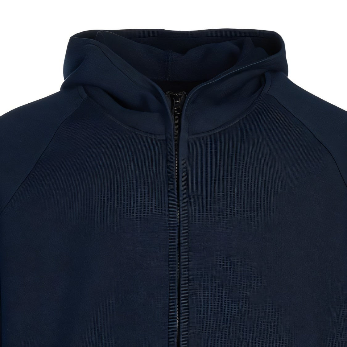 Stone Island Hooded Black Sweatshirt With Zipper