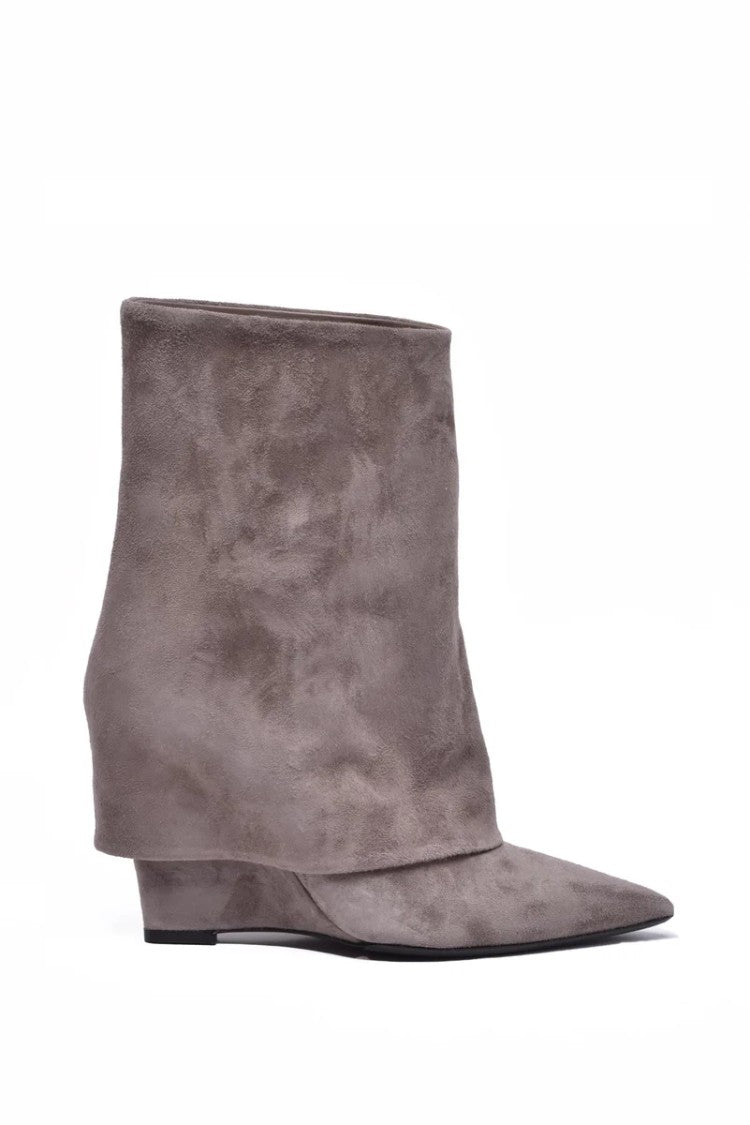 Sergio Levantesi Leather Ankle Boot - Grey