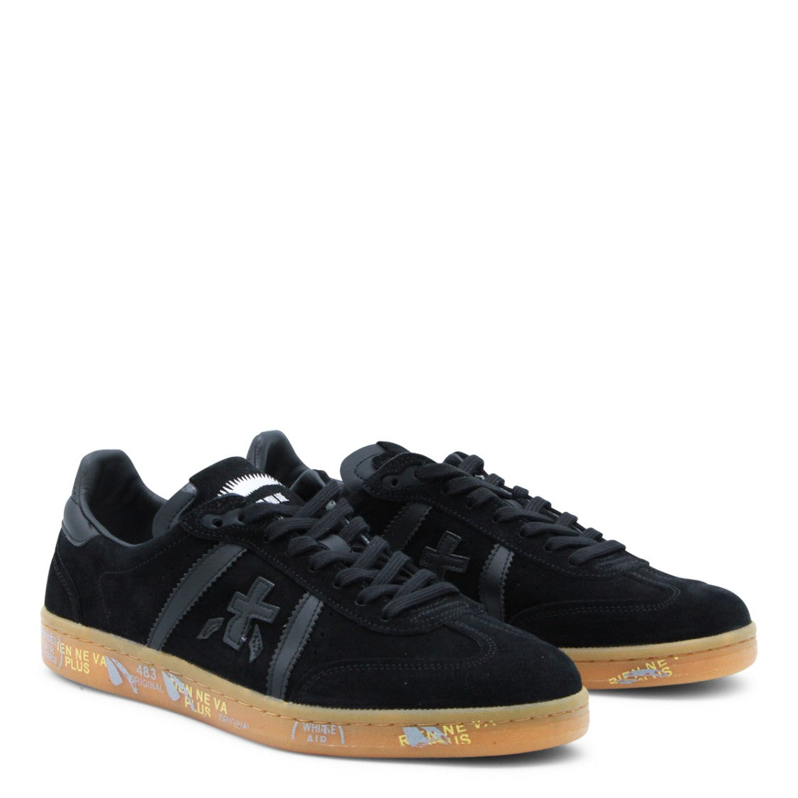 Premiata Black Leather Bonnie Sneakers