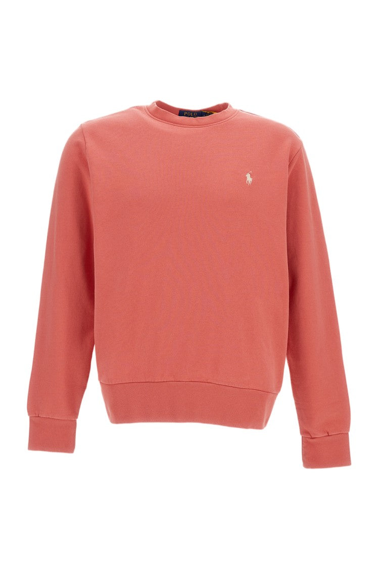 Polo Ralph Lauren Cotton Crewneck Sweatshirt With Ribbed Detailing