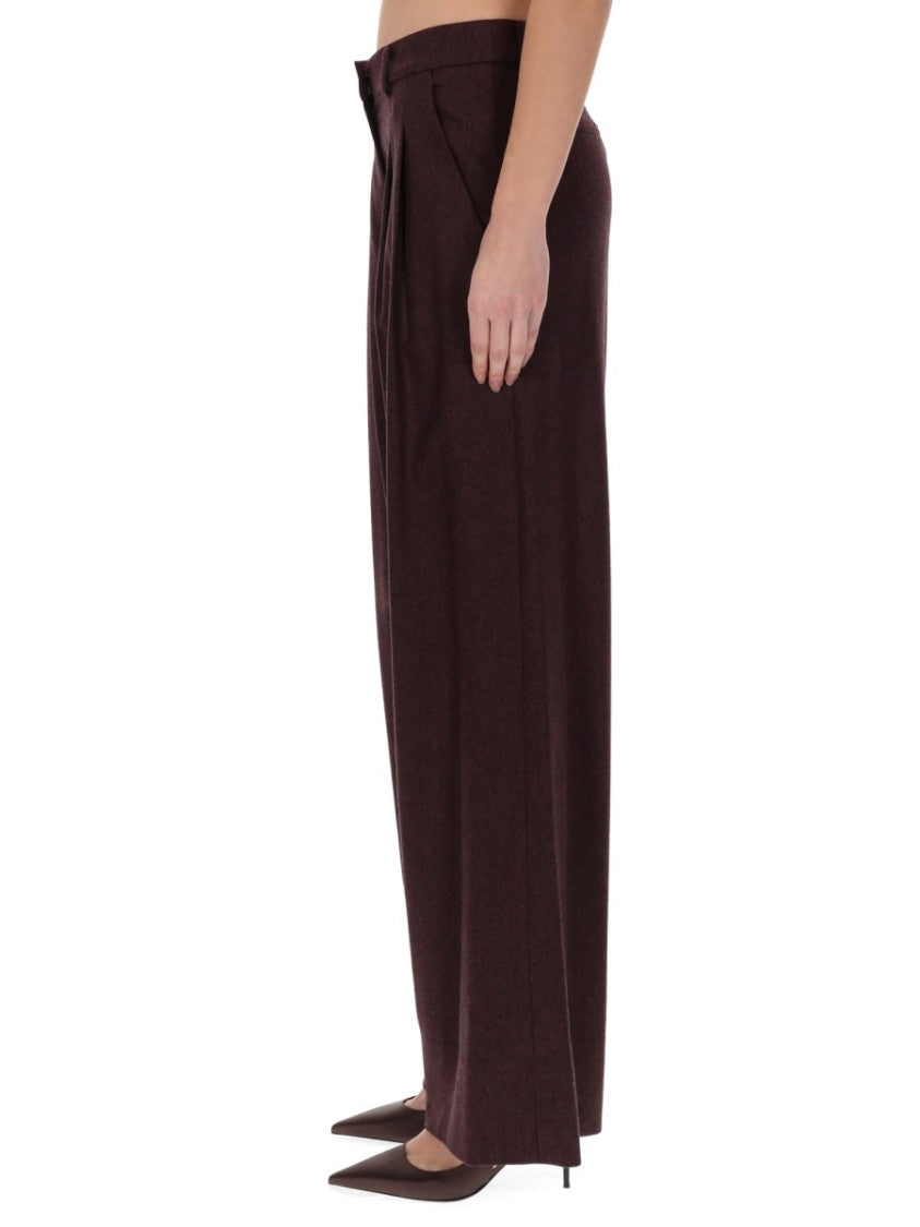 Pt Torino Wide-Leg Frankie Virgin Wool-Blend Formal Pants