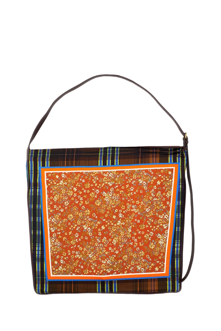 Dries Van Noten Scarf Printed Viscose Shoulder Bag