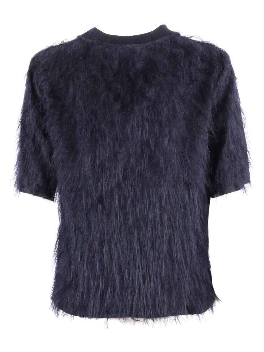 Peserico Textured Short-Sleeved Blouse With Soft Finish