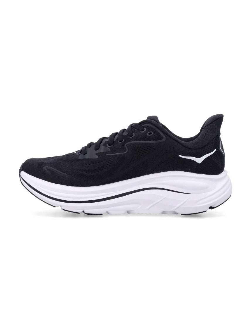 Hoka Clifton 10 Breathable Mesh Black Running Sneakers