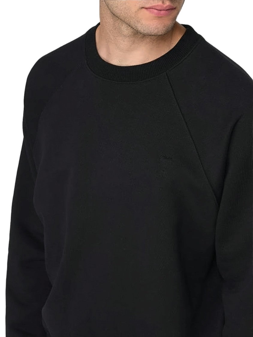 Ami Paris Long-Sleeve Crewneck Sweatshirt With Subtle Logo