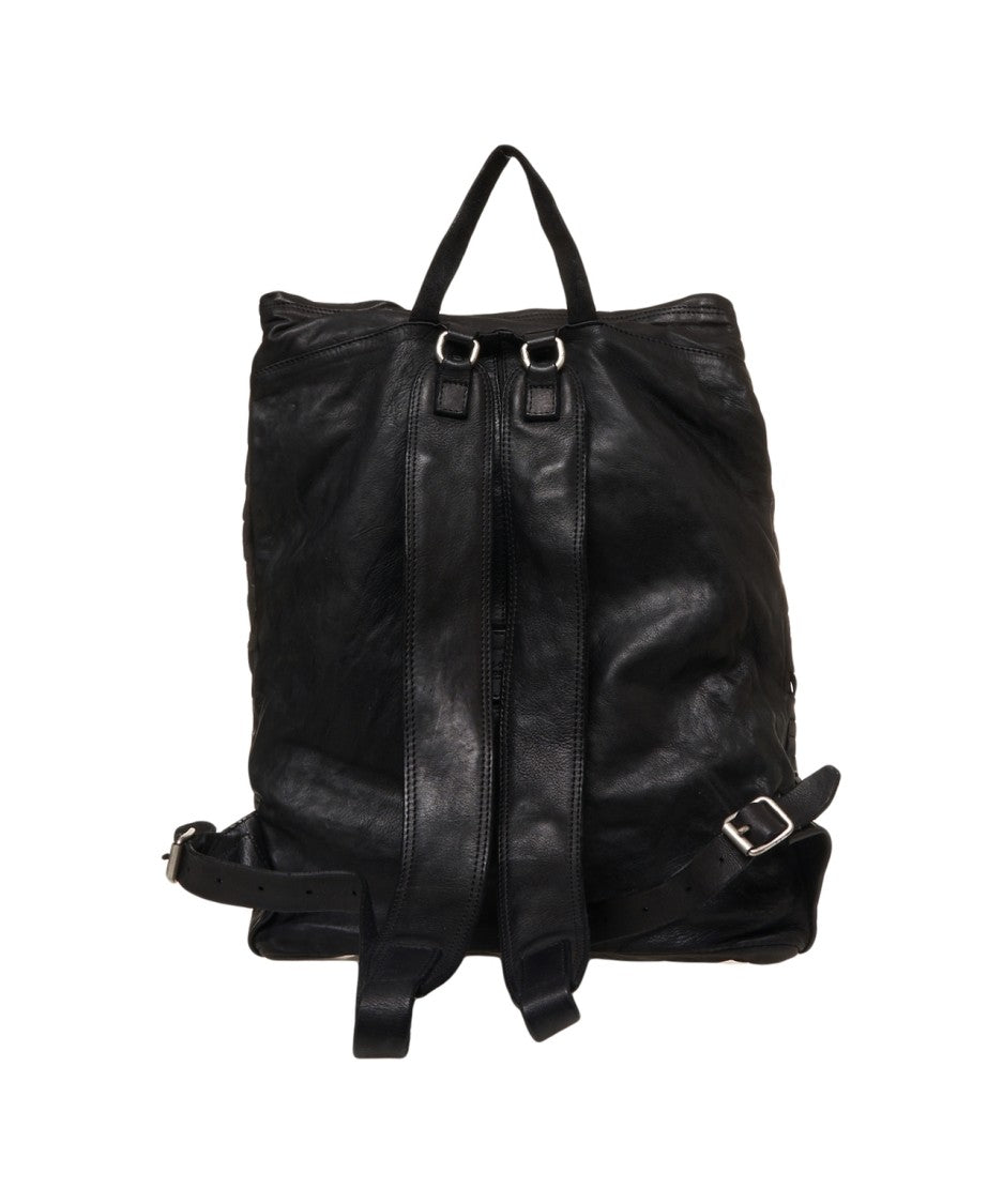 Campomaggi Woven Design Leather Backpack