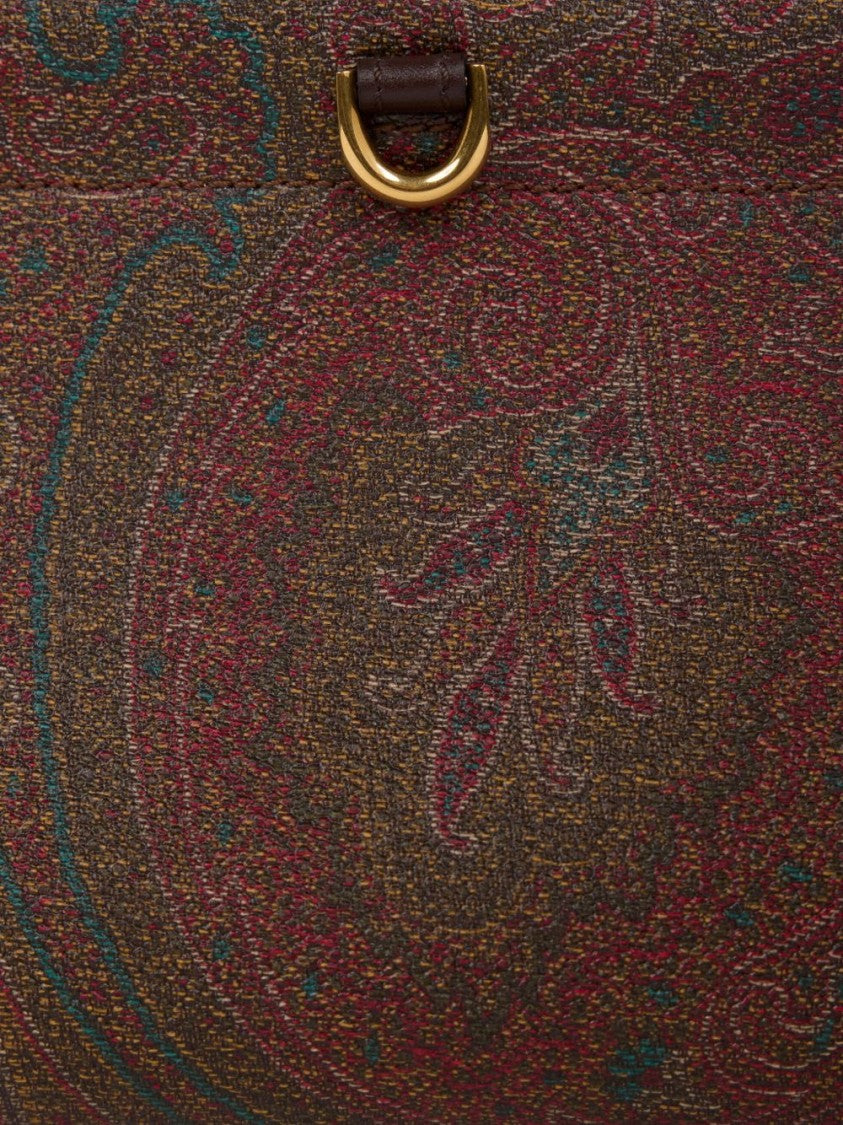Etro Rectangular Paisley Jacquard Clutch