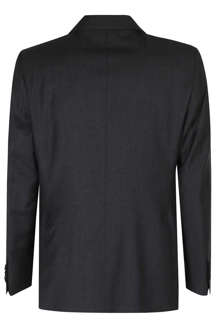 Tagliatore Gray Sallia Single-Breasted Flap Pockets Wool Suit