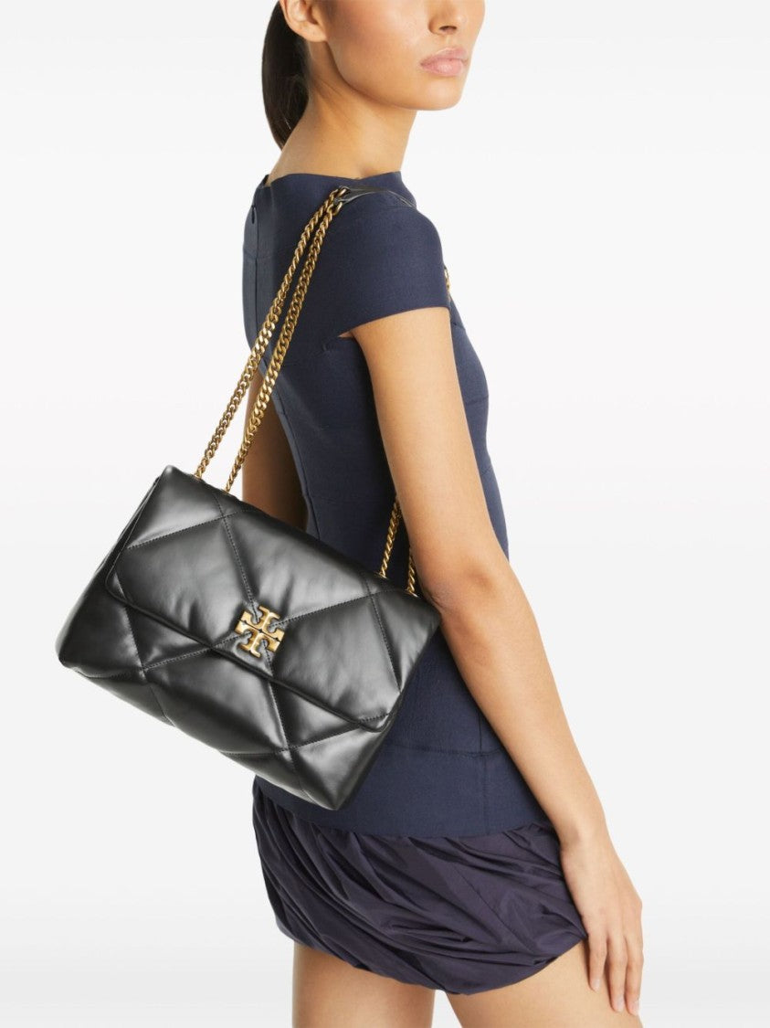 Tory Burch Black Kira Convertible Nappa Leather Shoulder Bag