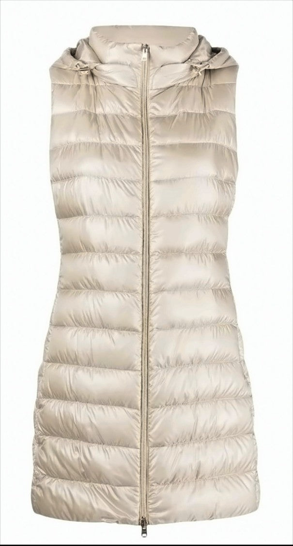 Herno Quilted Sleeveless Herno Vest With Adjustable Hood