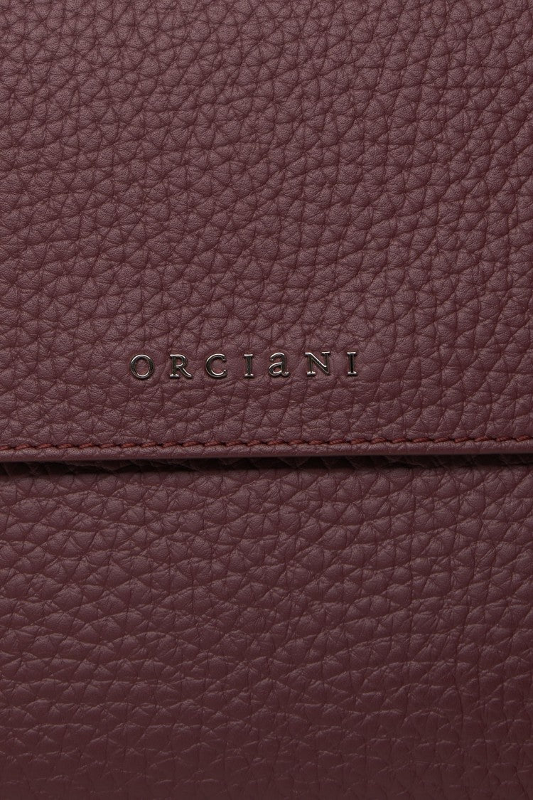 Orciani Hammered Vegan Leather Shoulder Bag