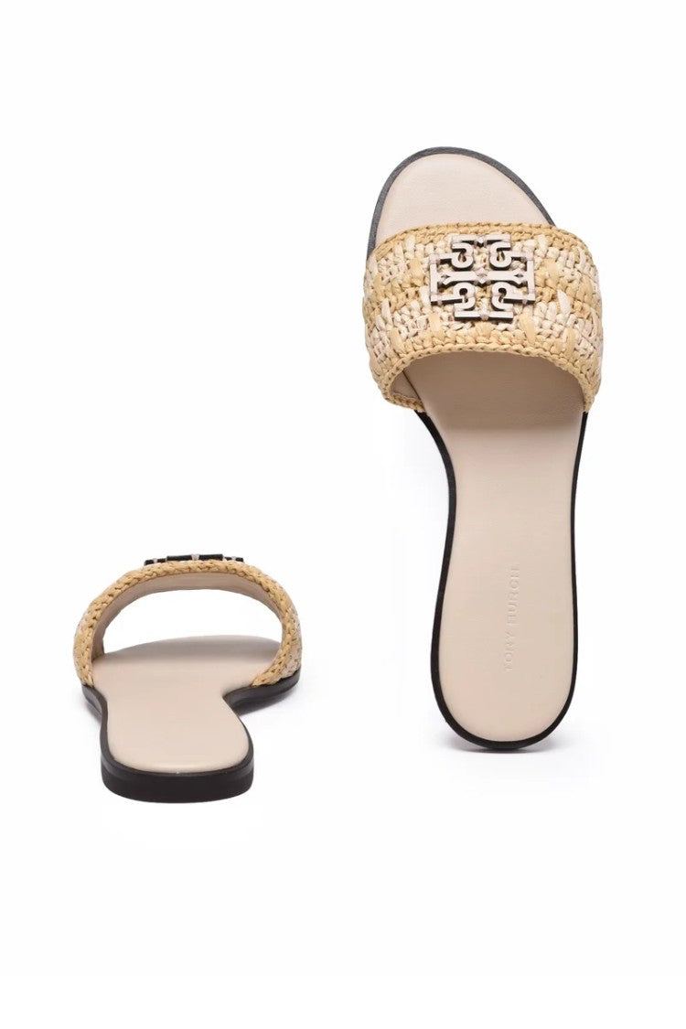 Tory Burch Raffia Sandal - Beige