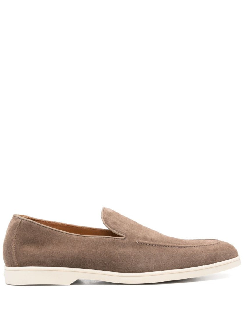Doucal's Almond Toe Suede Moccasins