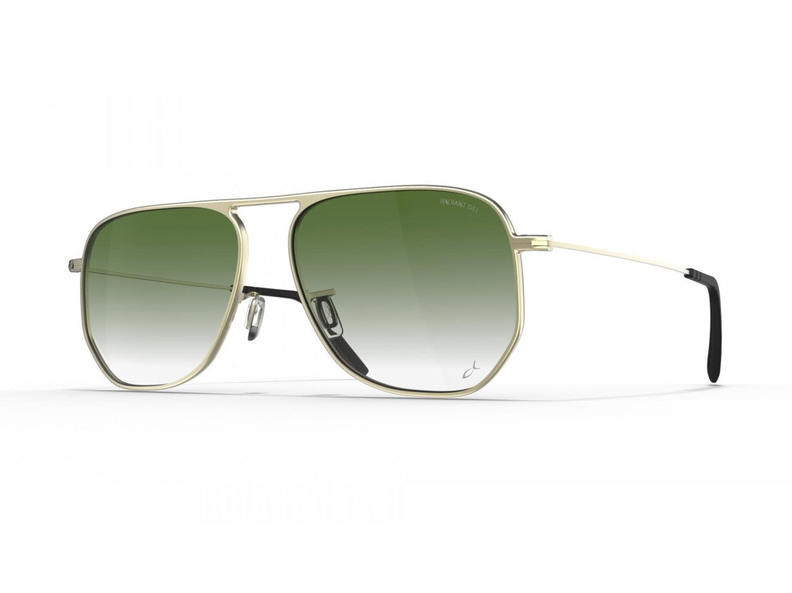 Blackfin Green Montecito Aviator Beta Titanium Sunglasses