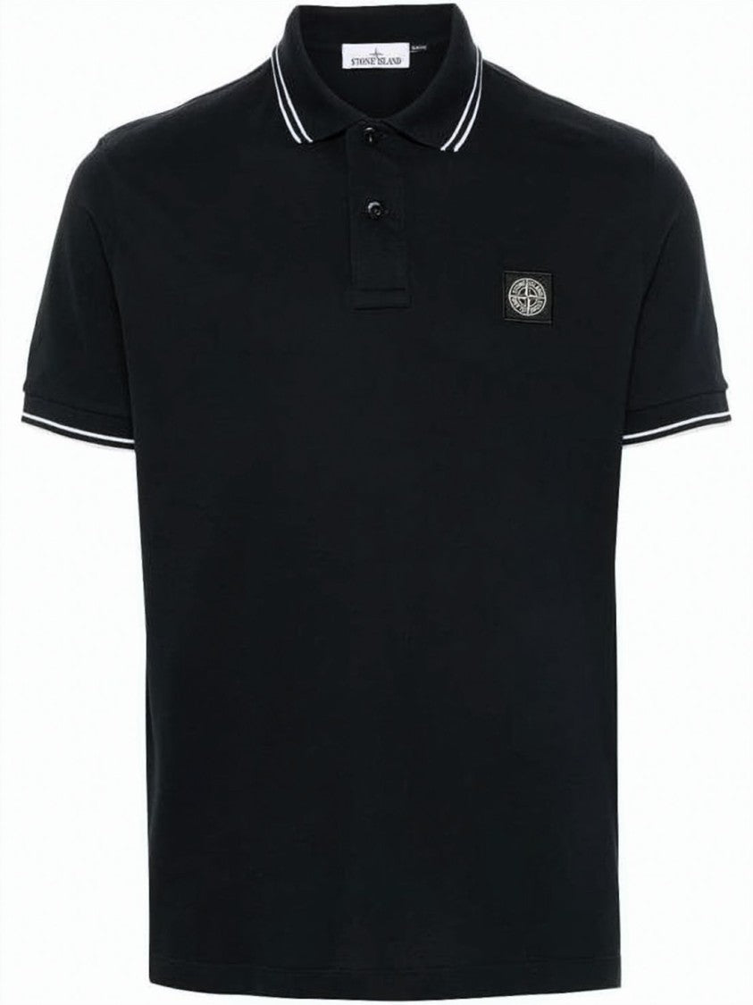 Stone Island Classic Black Polo Shirt