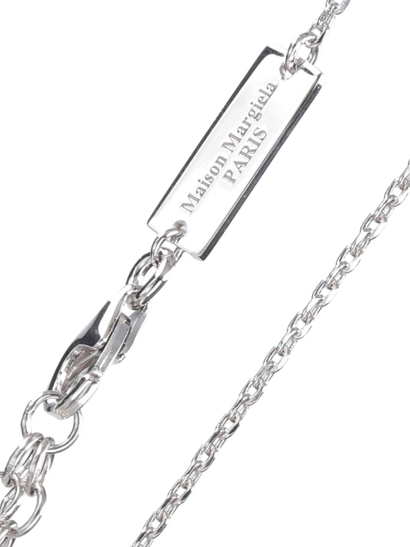 Maison Margiela Pendant Necklace In Sterling Silver