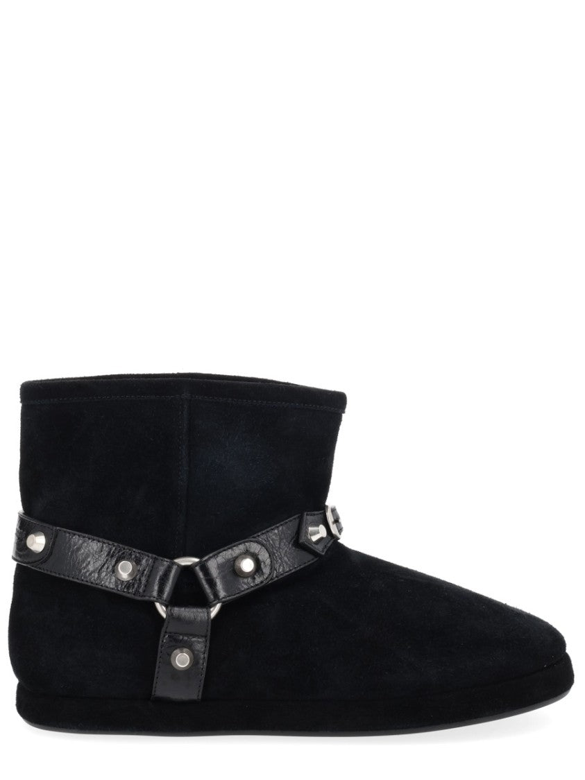 Balenciaga Alaska Calf Leather Harness Ankle Boots