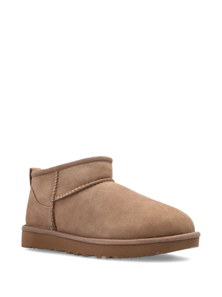 Ugg Ultra Mini Suede Boots With Plush Lining