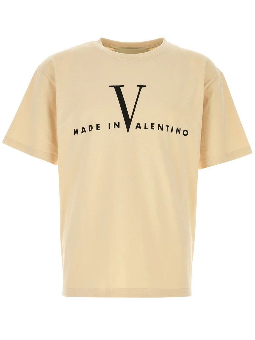 Valentino Neutral Relaxed Fit Bold Print T-Shirt