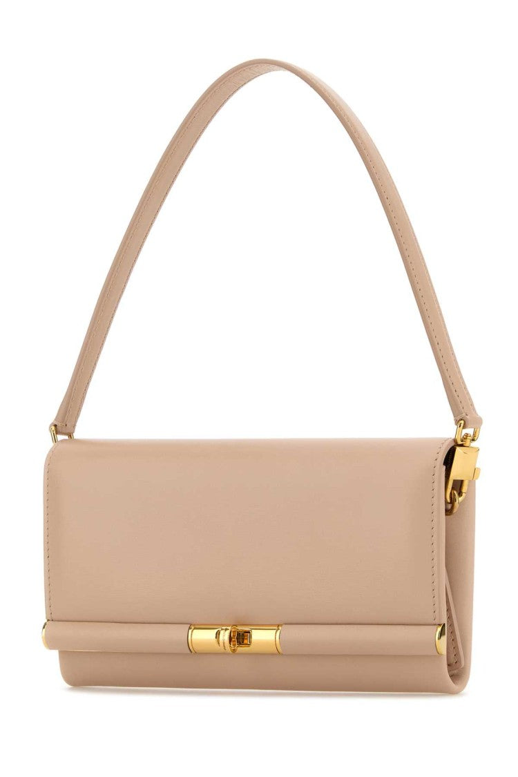 Dolce & Gabbana Powder Pink Leather Marlene Clutch