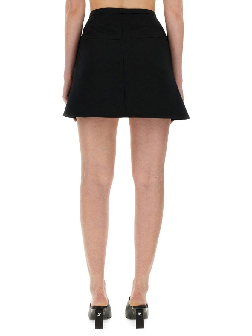 Courrèges "Ellipse" Mini Skirt