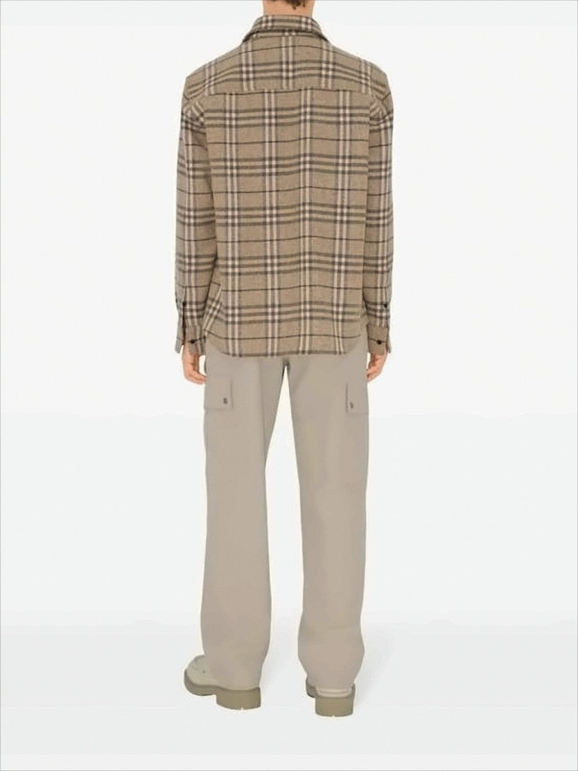 Burberry Classic Plaid Long-Sleeve Shirt In Wool