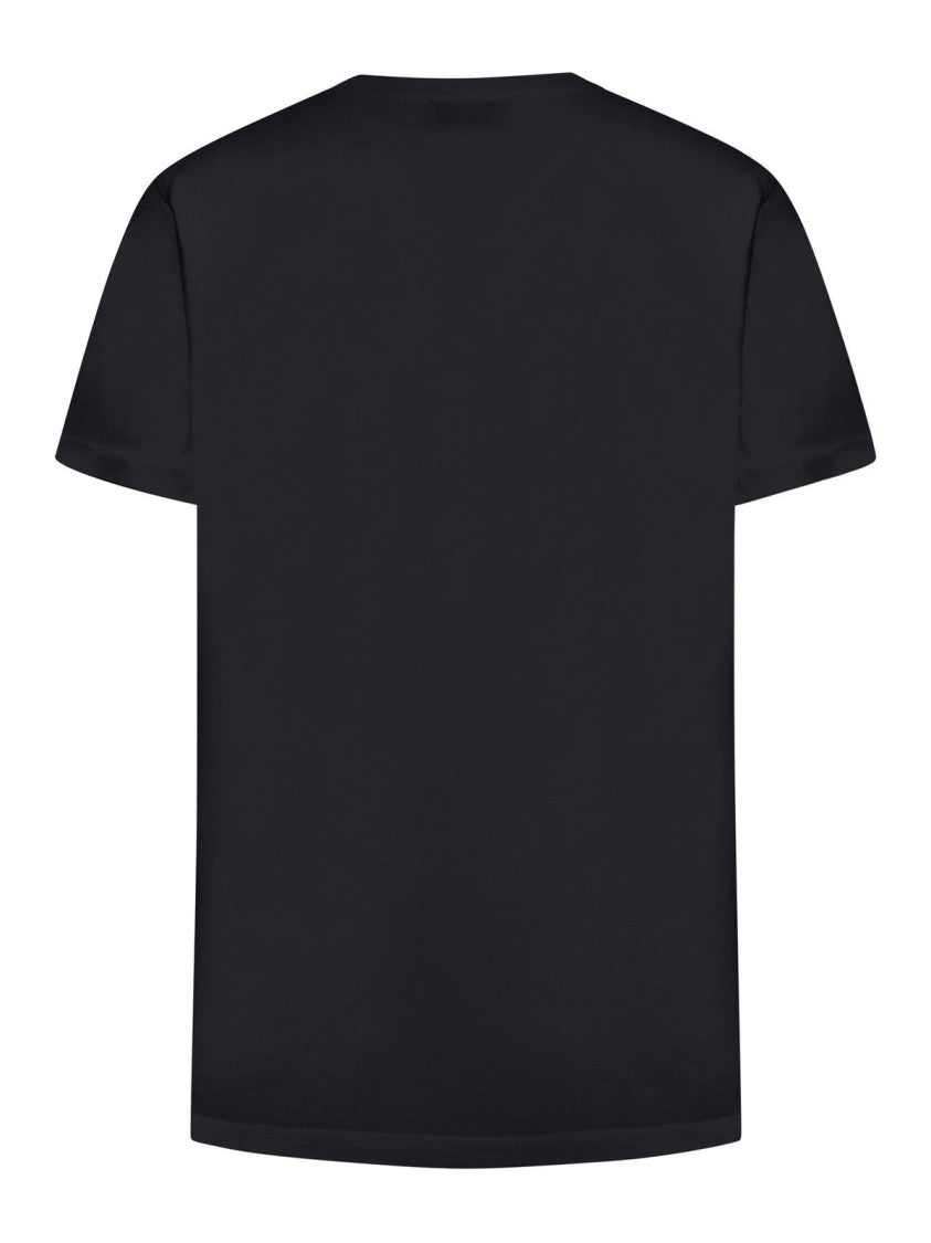 Off-White Short-Sleeve Black T-Shirt With Graphic Logo