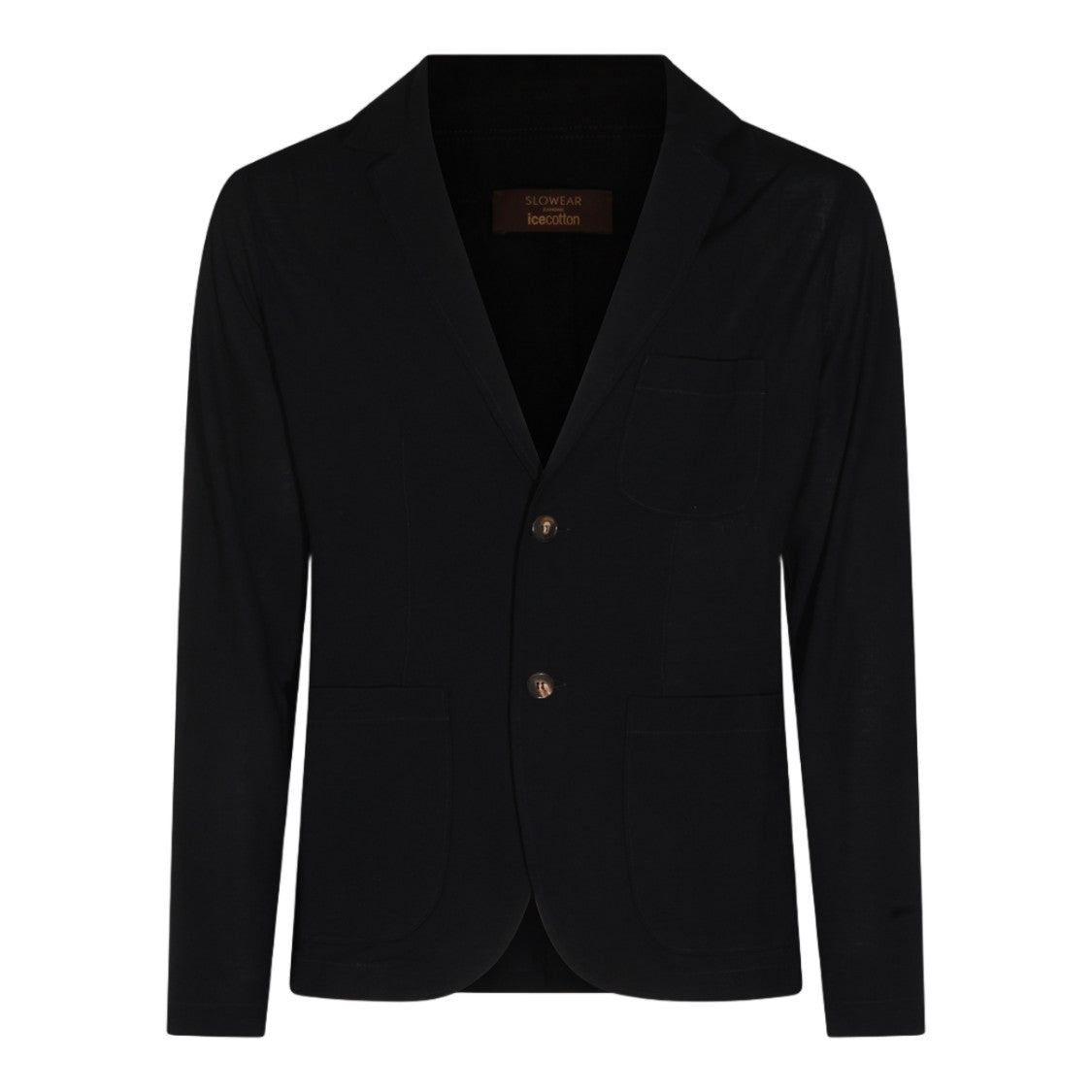 Zanone Tailored Black Blazer With Classic Lapel And Minimalist Design