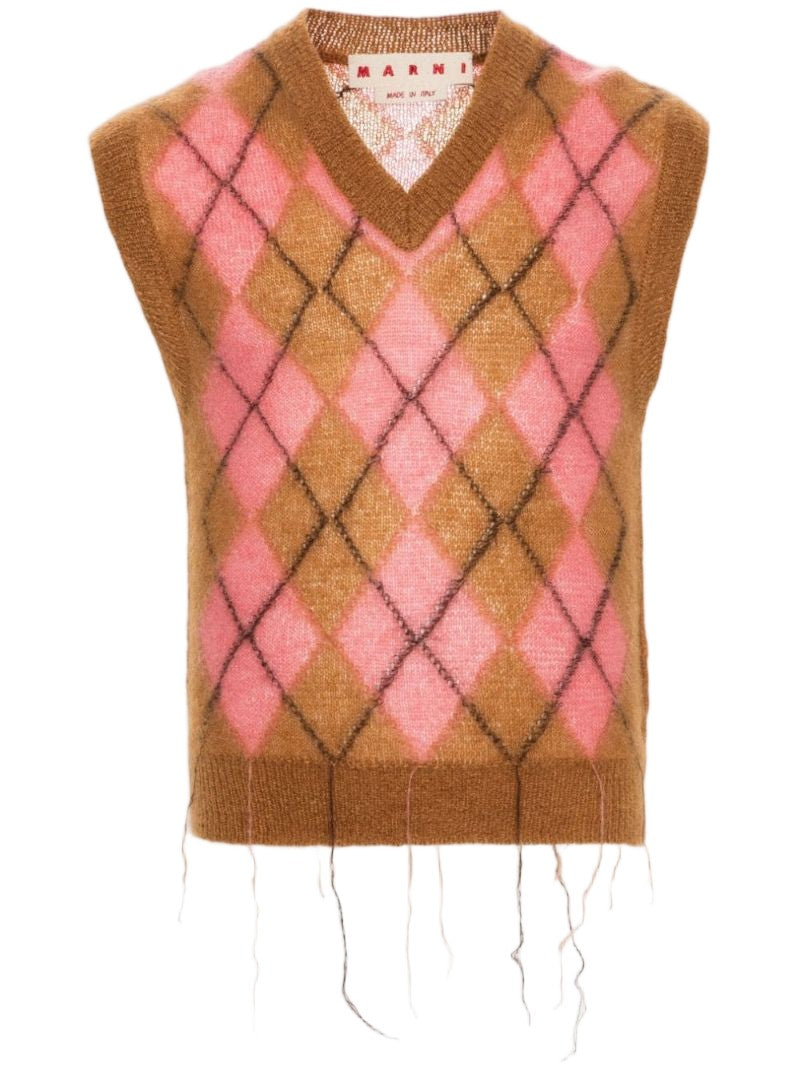 Marni Peony Mohair-Blend Knit Sweater